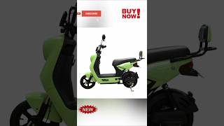 Green Sunny Low Speed Electric Scooter Non RTO 40KM Range Light Green with Portable Charger