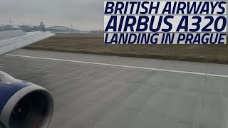 British Airways Airbus A320 Landing in Prague