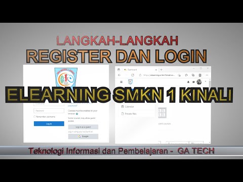 Cara Register dan Login Elearning SMK N 1 Kinali | Penjelasan Langkah-Langkah Menggunakan Elearning