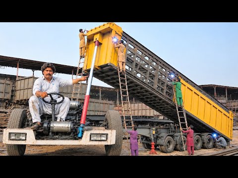 Pakistani Mechanics Build Heavy Truck Dump Trailer | Amazing Manufacturing Process 