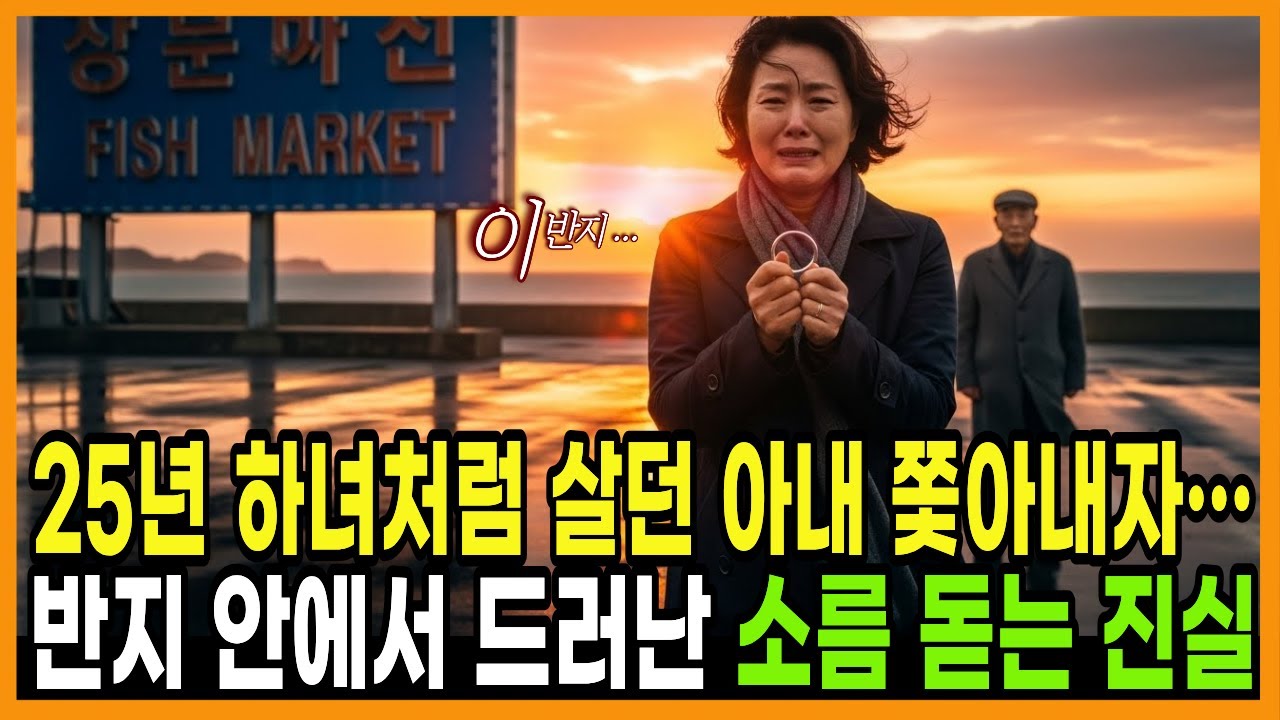 [사연] 25년 하녀처럼 살던 아내 쫓아내자… 반지 안에서 드러난 소름 돋는 진실 - YouTube