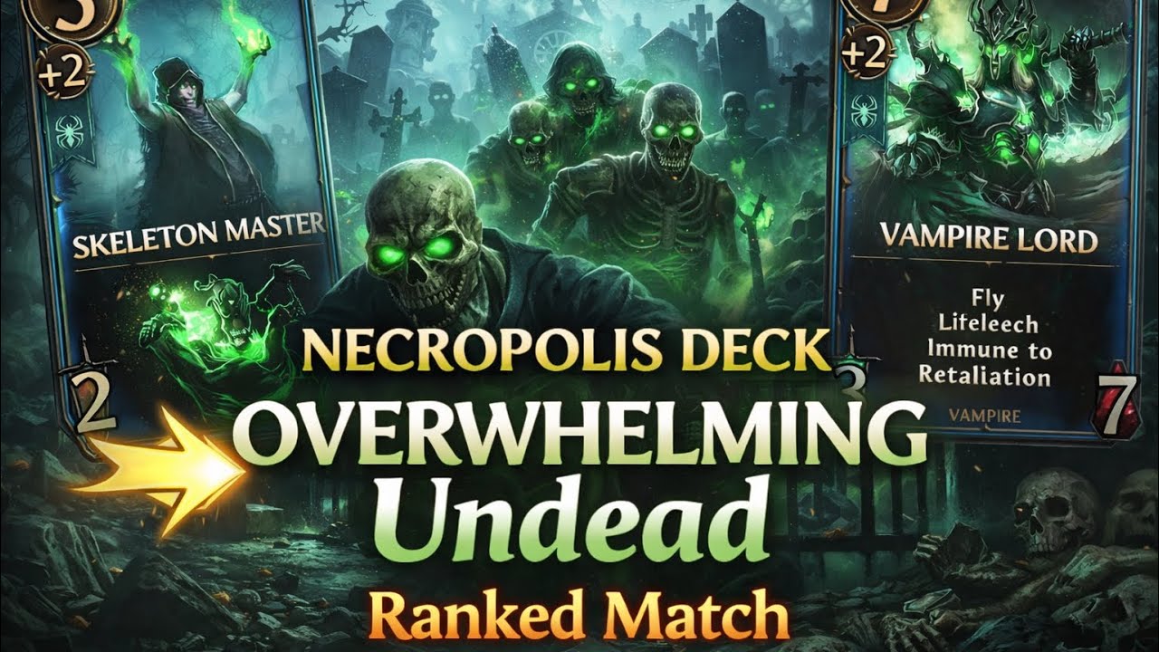 My Necro Deck Can 1-Hit KO EASY! Might & Magic Fates TCG Ranked Gameplay