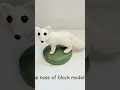 How to make Arctic Fox of modelling clay or fondant