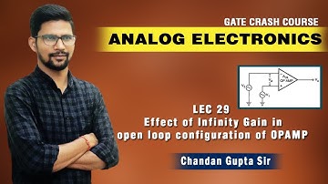 LEC 29 I Effect of Infinity Gain in open loop configuration of OPAMP I ANALOG ELECTRONICS I EE ECE