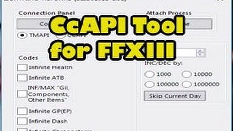 CcAPI tool for Lightning Return XIII