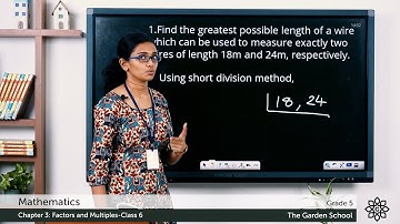 Grade 5 Mathematics Chapter 3 Class 6 Word problems in HCF or GCD