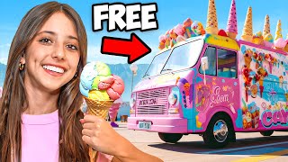 I Opened a FREE Ice Cream Store For 24 Hours!!