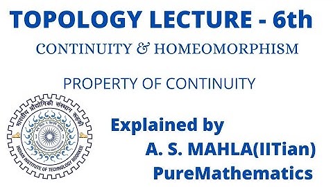 HIGHER MATHEMATICS - #TOPOLOGY LECTURE 6TH 1 August 2021#CSIR#GATE#PHDINTERVIEW