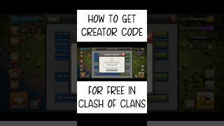 How to get creator code in clash of clans 2023 | creator code full details (Clash Of Clans) #coc screenshot 2