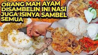 GA UMUM MAKANYA RAME!! NASI DISAMBELIN AYAMNYA ENGGA??