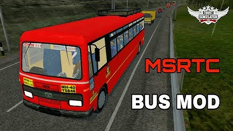 Msrtc new tata bus mod for bus simulator Indonesia // bussid