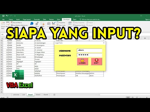 Cara Simpan Username yang Login pada VBA Excel