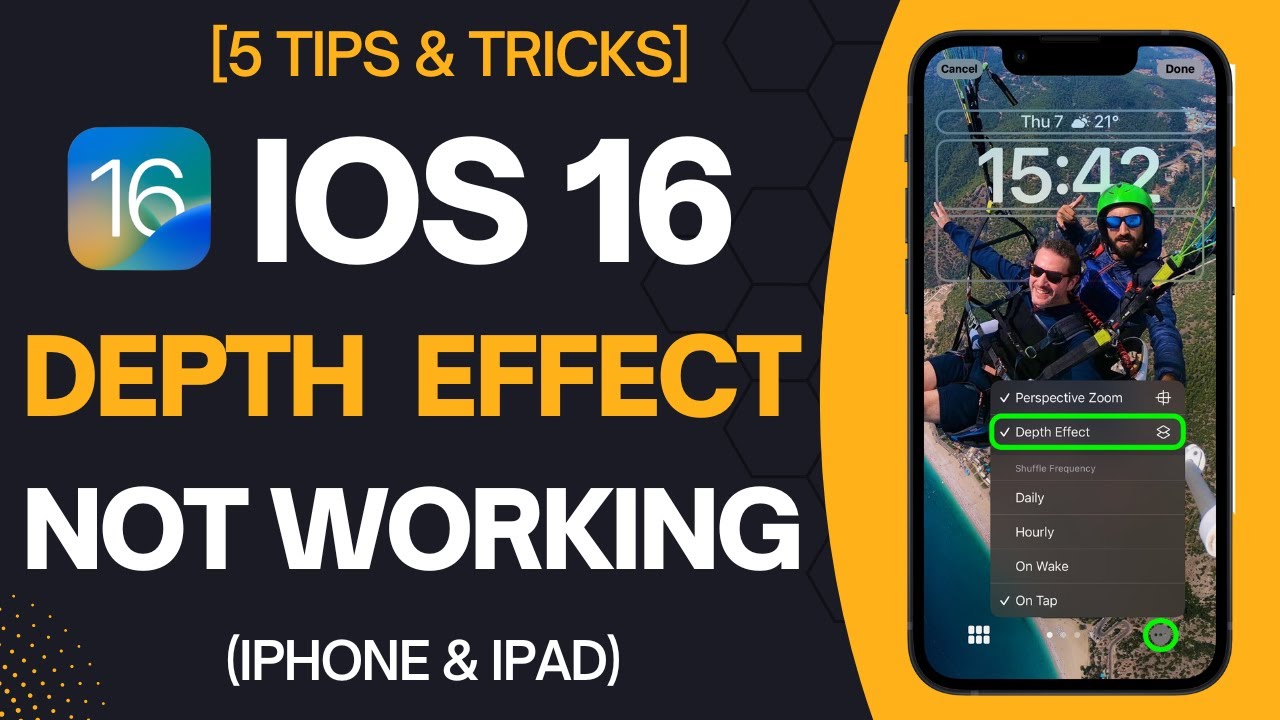 Depth Effect iOS 16.5 Not Working | Depth Effect iOS 16.5 - YouTube