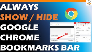 How to Always Show or Hide The Google Chrome Bookmarks Bar [Guide]