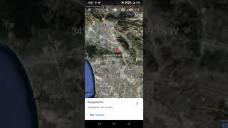 Google Earth visit los Angeles hollywood sign