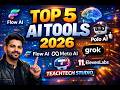 Top 5 AI Tools Jo Sab Use Kar Rahe Hain 2026 | Images, Videos & Voice"TeachTech Studio |