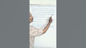 RELATIONS AND FUNCTIONS #function #domain #range #matrusrieducationalacademy