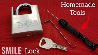 Opening a H&S dimple, with homemade tools.