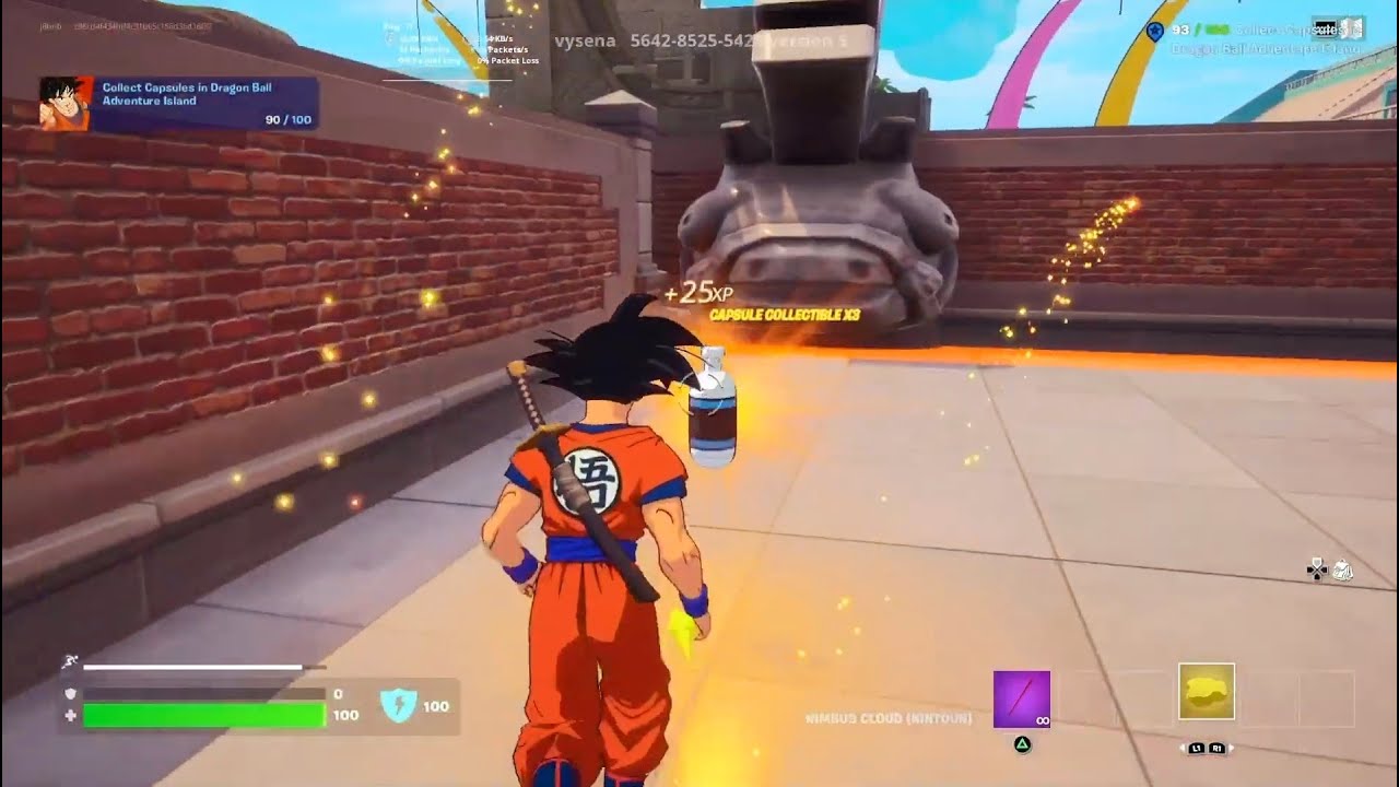 Fortnite - Collect Capsules In Dragon Ball Adventure Island (Dragon Ball Challenges)
