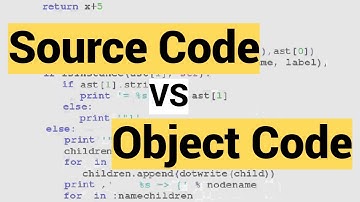 What is Source Code and Object Code || Source Code vs Object Code