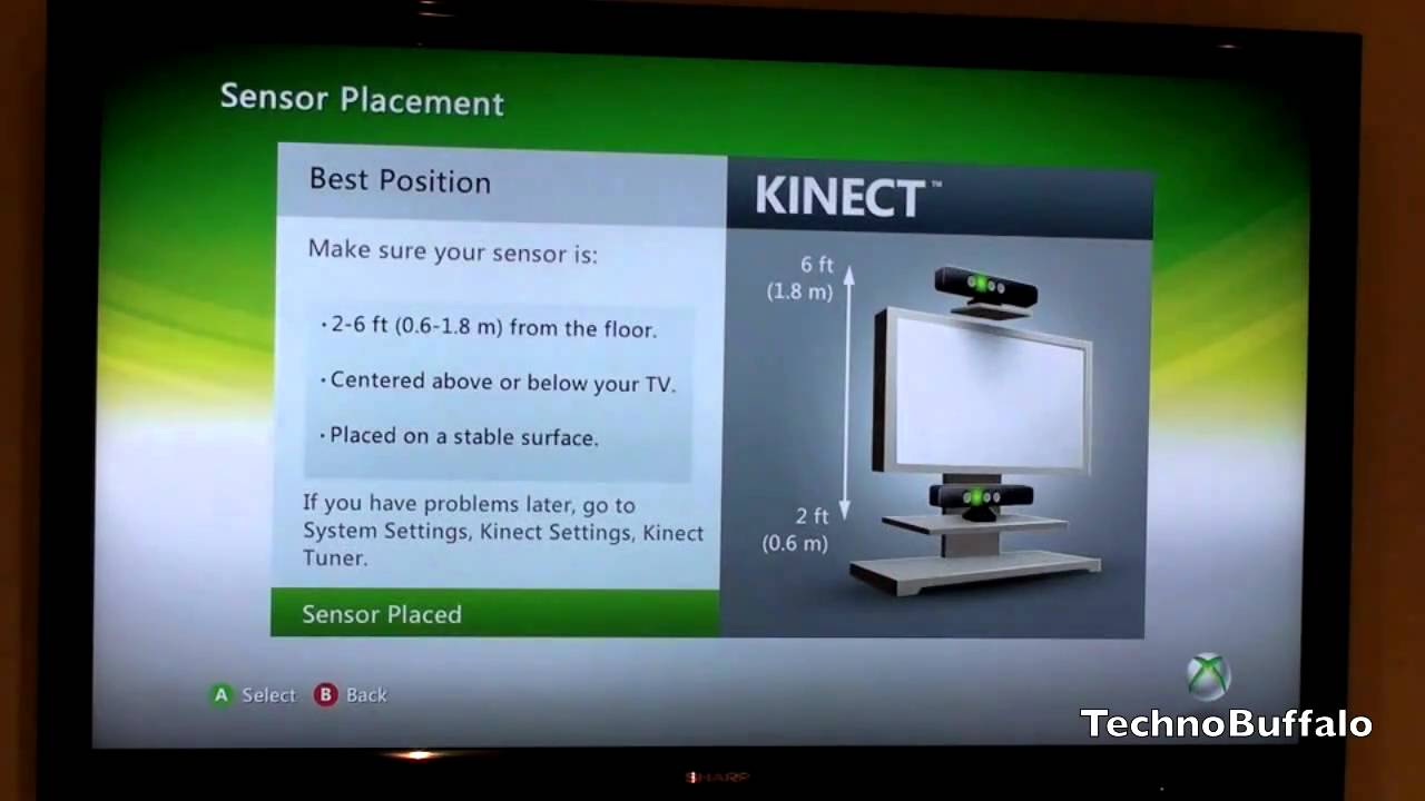 xbox kinect 360 setup