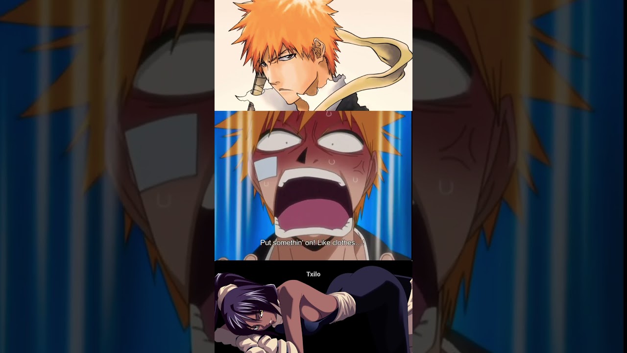 Ichigo sees yoruichi naked