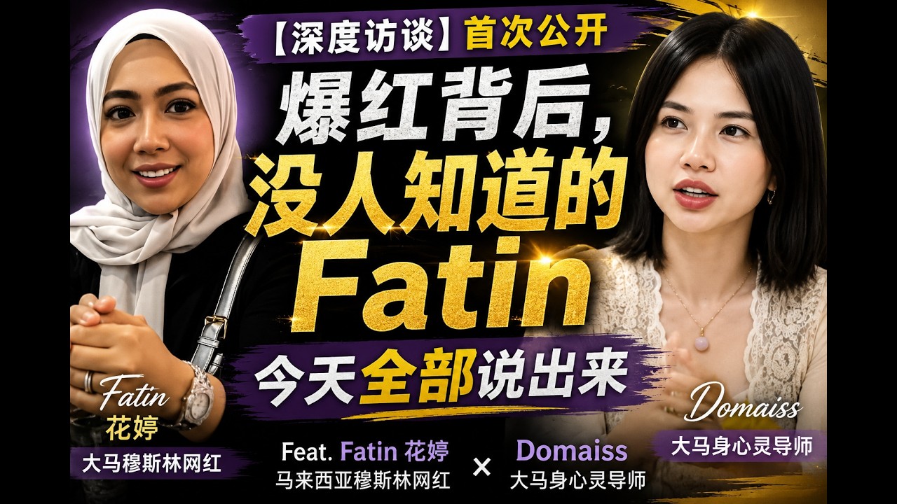 Fatin 花婷 【深度访谈】首次公开 爆红背后， 没人知道的Fatin ,今天全部说出来 ｜大马身心灵导师 Domaiss 縮圖