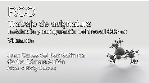 RCO - Instalación CSF en Virtualmin