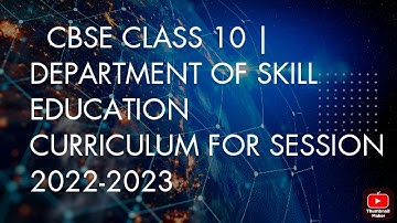 CBSE CLASS 10: IT (402) CURRICULUM FOR SESSION 2022-23