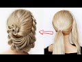 😱 SUPER EASY FLOWER Updo! 😱 Super simple & perfect for long, medium & shoulder length hair