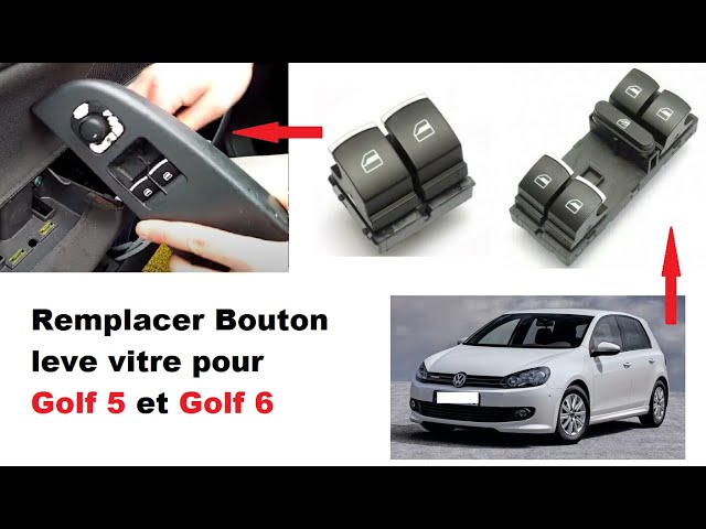 Interrupteur Commande bouton de lève vitre pour Golf V Golf VI B6 Polo