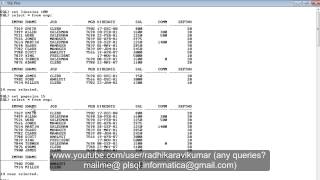 SQLPLUS: LineSize & PageSize screenshot 1