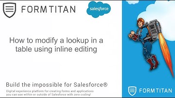 How to modify a lookup in a table using inline editing