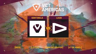 Sentinels x LOUD (Mapa 1: Lotus) | VCT Americas