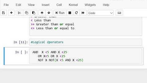 12 Python Compare Logical Operator