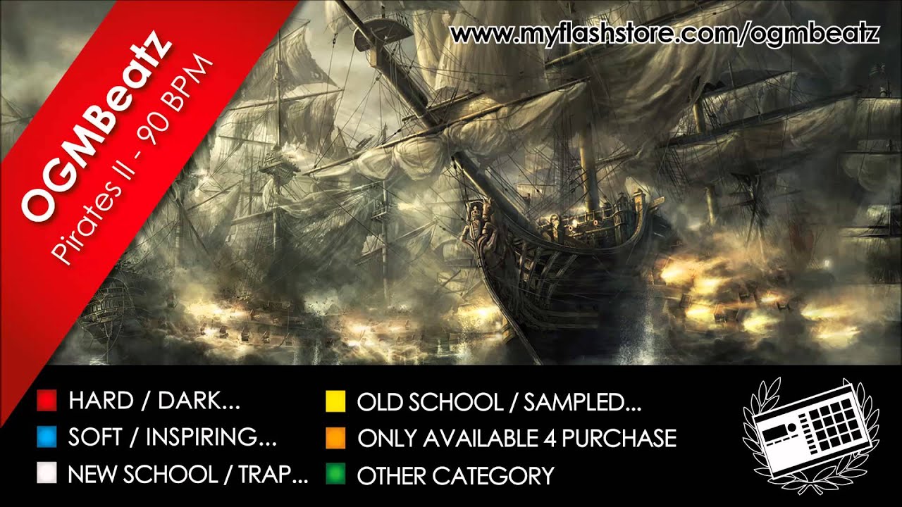 Pirates II - OGMBeatz  - 90 BPM (2016)  (Free Beat)(Hard, Sick, Dark Instrumental Hip Hop Beat)