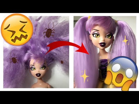 HOW TO FIX A DOLL’S HAIR! 😻كيف تصلح شعر باربي بخطوات سهلة وبسيطة