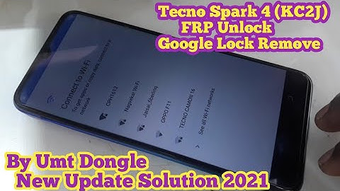 Tecno Spark 4 (KC2J) FRP Unlock By Umt Dongle 100% Working New Update