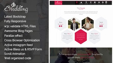Wedding - One Page Responsive HTML Wedding Template | Themeforest Website Templates and Themes