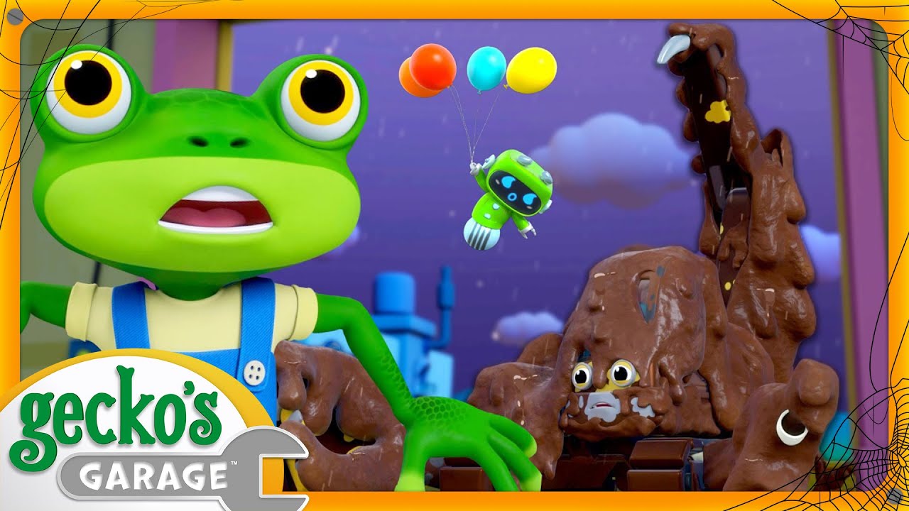 Halloween Scorpion Stuck in the Mud 🎃 Gecko's Garage | Trucks For Children | Cartoons For Kids