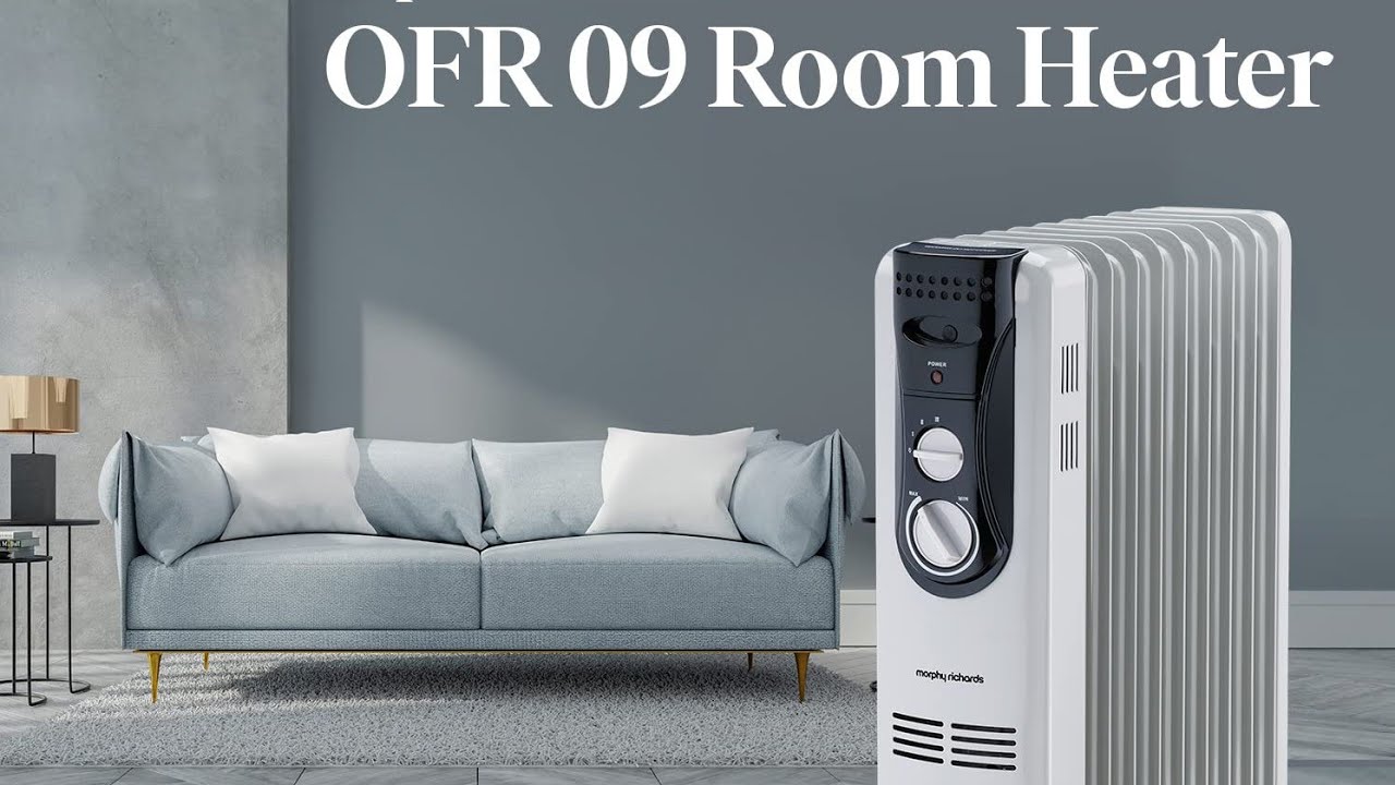 Morphy Richards OFR Room Heater, 09 Fin 2000 Watts Oil Filled Room Heater,  ISI Approved (OFR 9 Grey)
