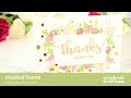 Make a Frame By Masking | SCT Delivered stamps | Thanks