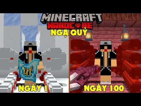 Video RAKYVN SINH TỒN 100 NGÀY TRONG MINECRAFT NGẠ QUỶ SIÊU... - youtube