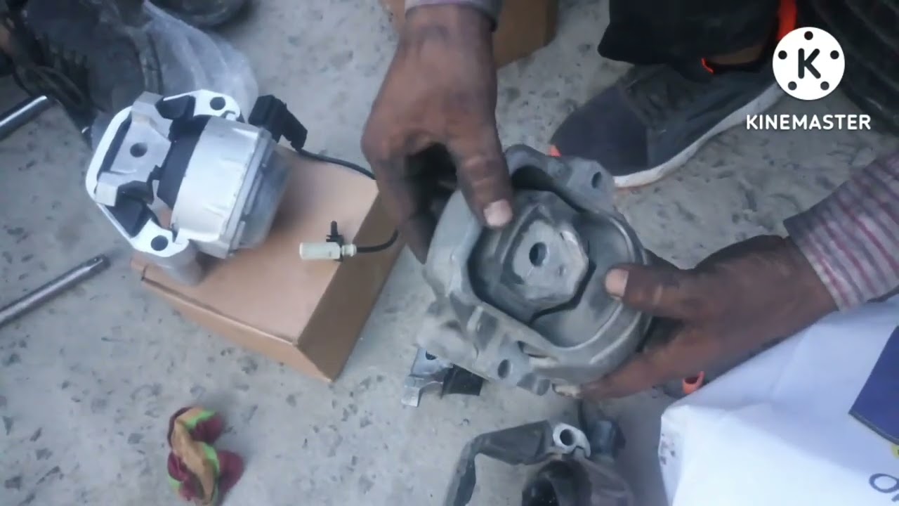Audi A6 engine mounting replace YouTube