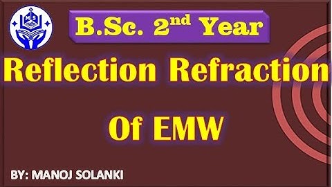 Reflection and Refraction of EMW | Electro Dynamics ||  #msmaths | #bscphysics