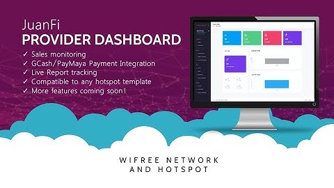 JUANFI PROVIDER DASHBOARD - Sales Monitoring showcase demo
