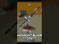 Top 5 Best Swords 🗡️ in Second Sea (Blox fruits) #shorts