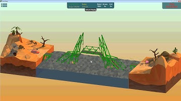 Poly Bridge - 30m Double Overpass Drawbridge