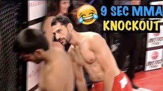 9 SECOND MMA KNOCKOUT-FUNNIEST SPORTS FAIL EVER!!!! |TRIGGERED INSAAN FAN..