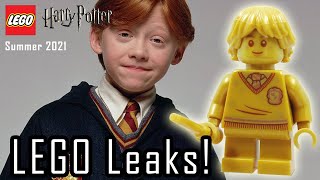 LEGO Summer 2021 Leaks - Golden Ron Weasley minifigure from Harry Potter set! On-hand review!